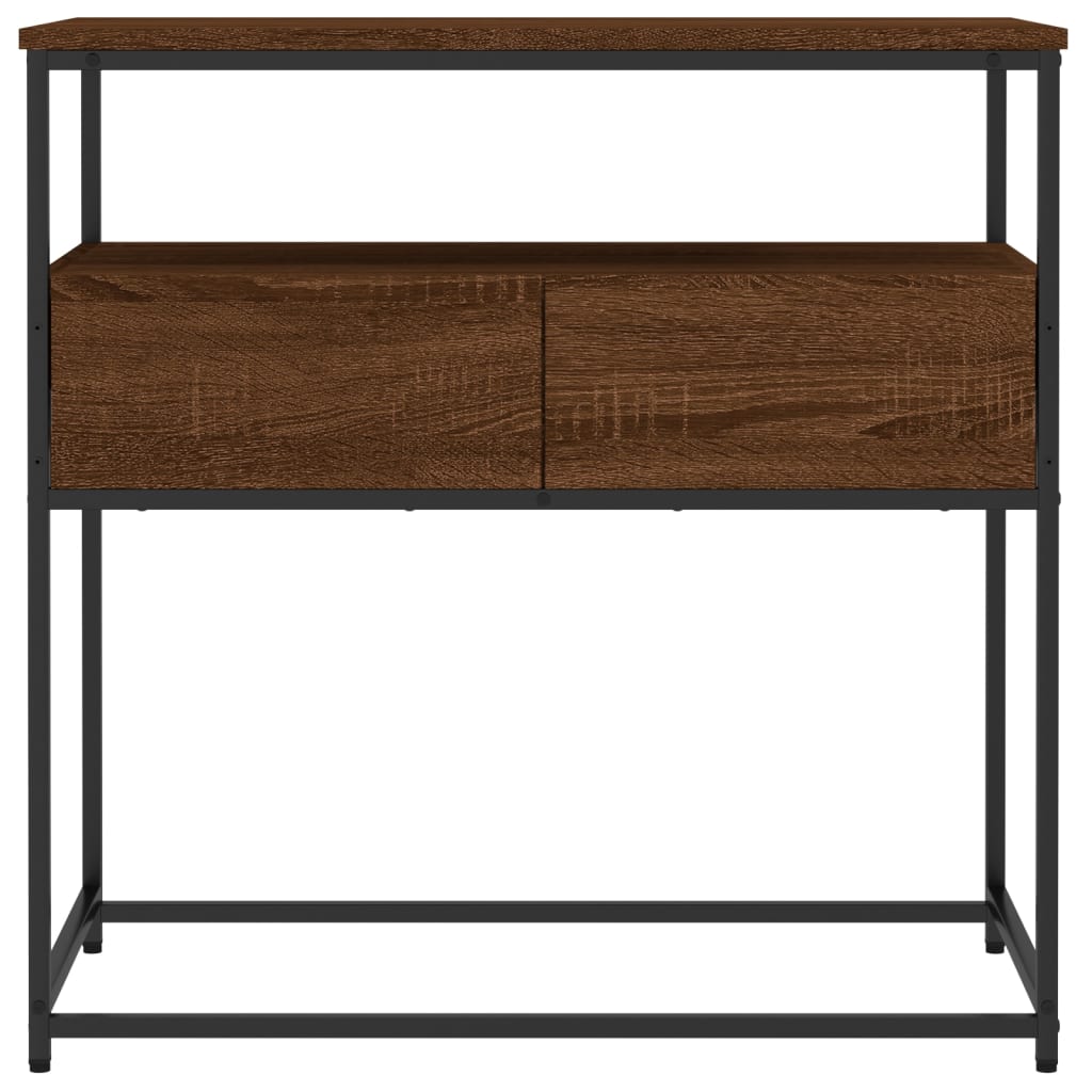 Wandtafel 75X40X75 Cm Bewerkt Hout Bruin Eikenkleur