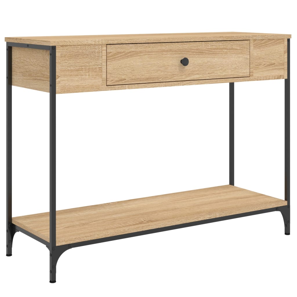 Wandtafel 00X34,5X75 Cm Bewerkt Hout Kleurig 100 x 34.5 x 75 cm Sonoma eiken