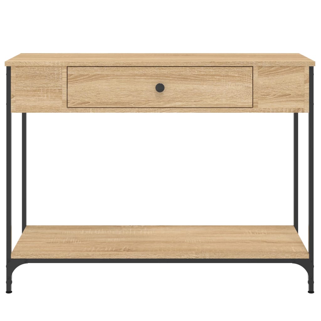 Wandtafel 00X34,5X75 Cm Bewerkt Hout Kleurig 100 x 34.5 x 75 cm Sonoma eiken