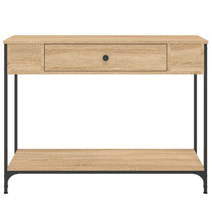 Wandtafel 00X34,5X75 Cm Bewerkt Hout Kleurig 100 x 34.5 x 75 cm Sonoma eiken