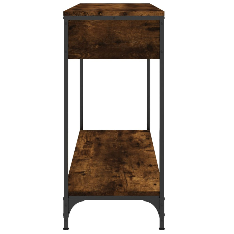 Wandtafel 100X34,5X75 Cm Bewerkt Hout Gerookt Eikenkleurig