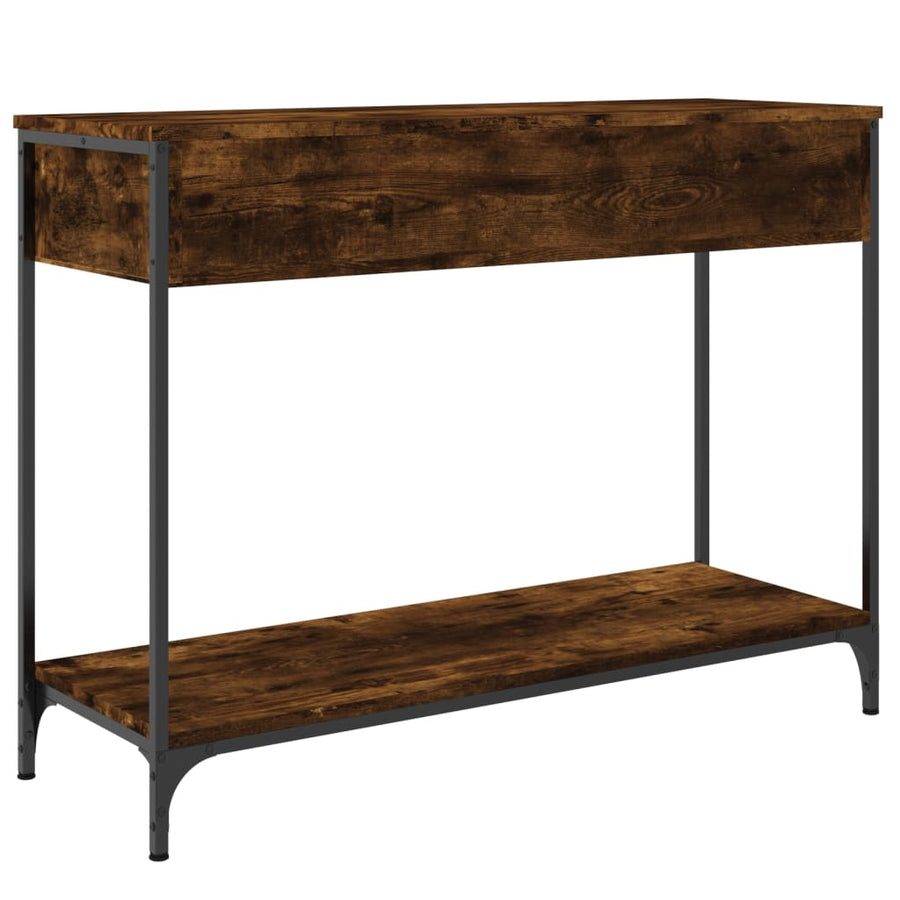Wandtafel 100X34,5X75 Cm Bewerkt Hout Gerookt Eikenkleurig