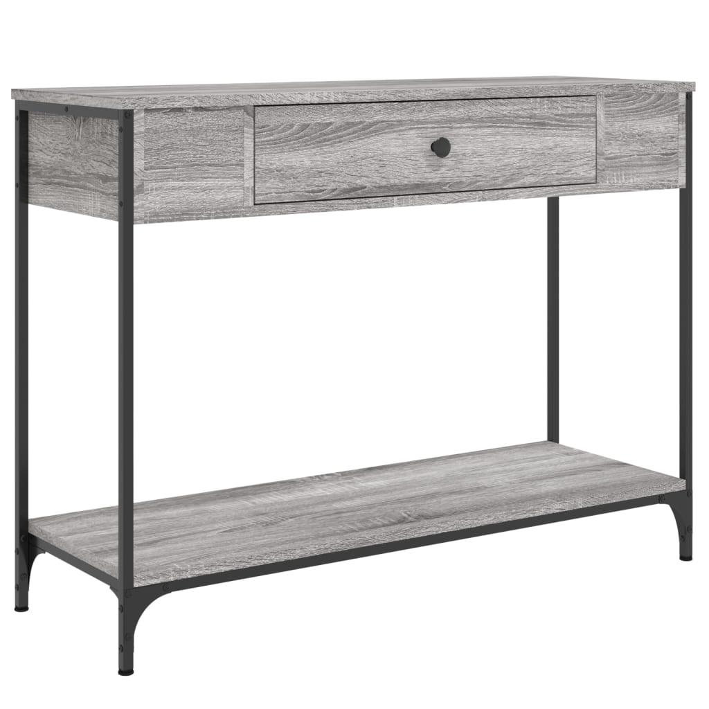 Wandtafel 100X34,5X75 Cm Bewerkt Hout Grijs Sonoma Eikenkleurig