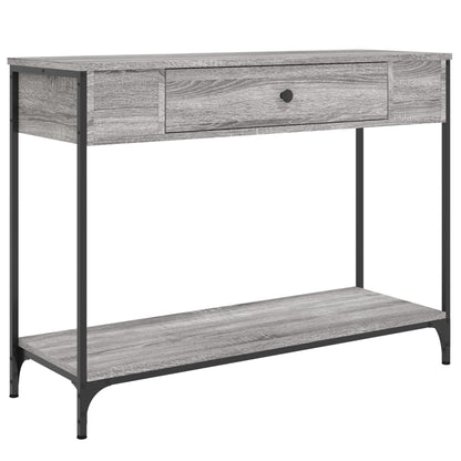 Wandtafel 100X34,5X75 Cm Bewerkt Hout Grijs Sonoma Eikenkleurig