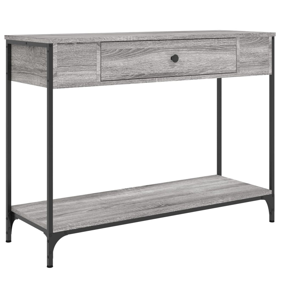 Wandtafel 100X34,5X75 Cm Bewerkt Hout Grijs Sonoma Eikenkleurig