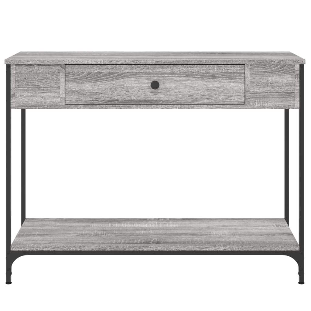 Wandtafel 100X34,5X75 Cm Bewerkt Hout Grijs Sonoma Eikenkleurig