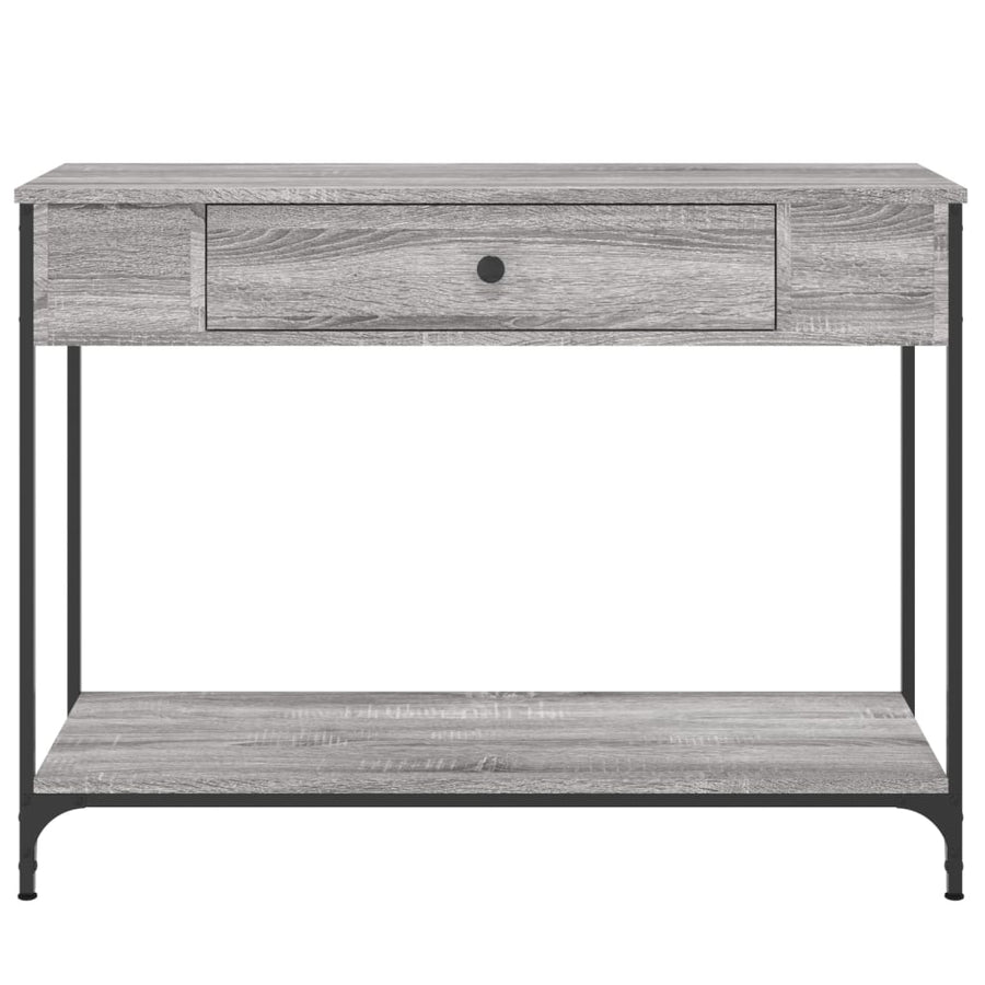 Wandtafel 100X34,5X75 Cm Bewerkt Hout Grijs Sonoma Eikenkleurig