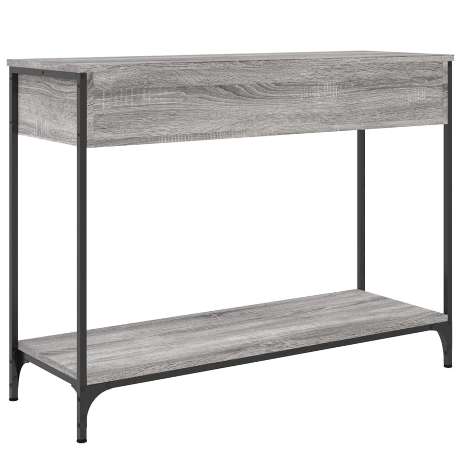 Wandtafel 100X34,5X75 Cm Bewerkt Hout Grijs Sonoma Eikenkleurig