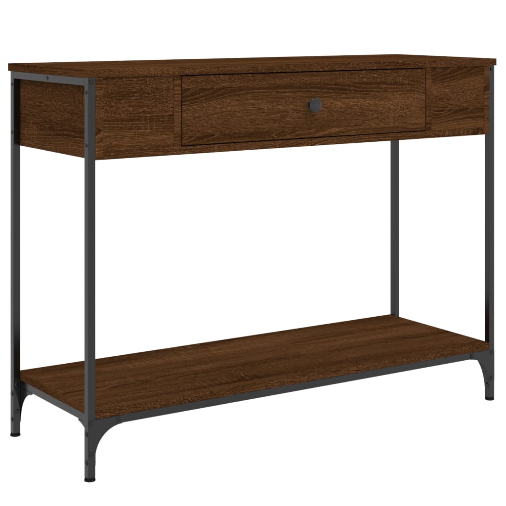 Wandtafel 100X34,5X75 Cm Bewerkt Hout Bruin Eikenkleur