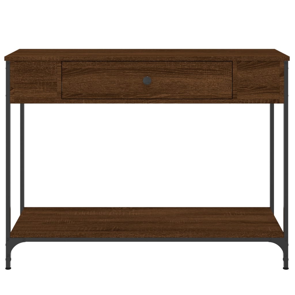 Wandtafel 100X34,5X75 Cm Bewerkt Hout Bruin Eikenkleur