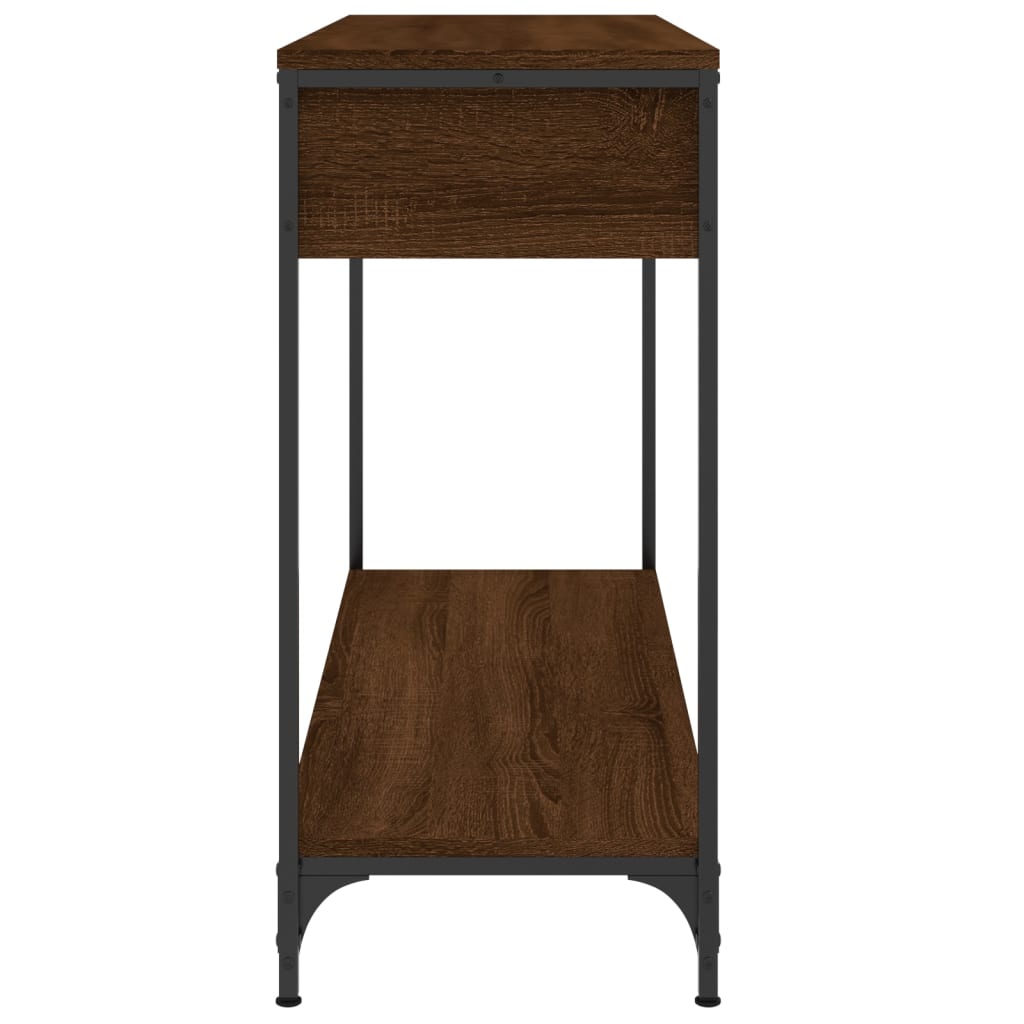 Wandtafel 100X34,5X75 Cm Bewerkt Hout Bruin Eikenkleur