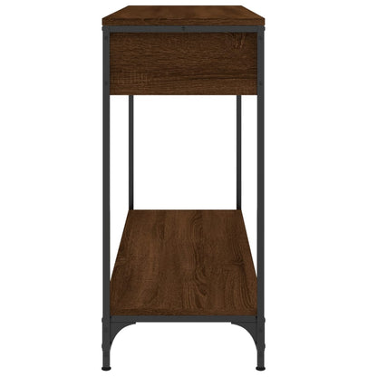Wandtafel 100X34,5X75 Cm Bewerkt Hout Bruin Eikenkleur