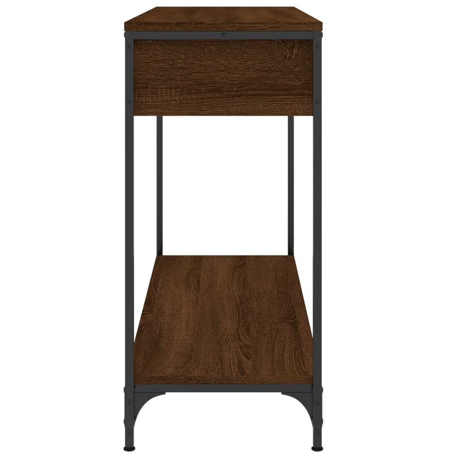 Wandtafel 100X34,5X75 Cm Bewerkt Hout Bruin Eikenkleur