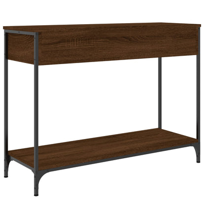 Wandtafel 100X34,5X75 Cm Bewerkt Hout Bruin Eikenkleur