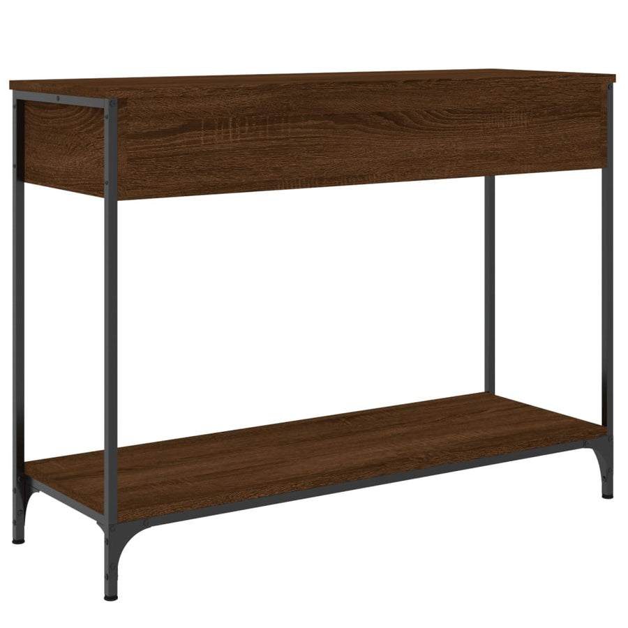 Wandtafel 100X34,5X75 Cm Bewerkt Hout Bruin Eikenkleur