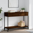Wandtafel 100x34,5x75 cm bewerkt hout bruin