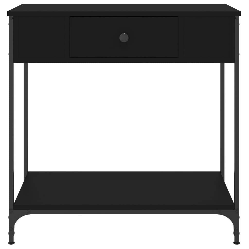 Wandtafel 75X34,5X75 Cm Bewerkt Hout Zwart