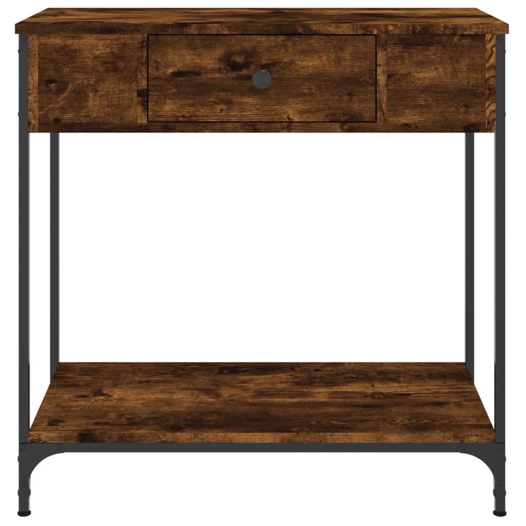 Wandtafel 75X34,5X75 Cm Bewerkt Hout Gerookt Eikenkleurig