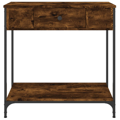 Wandtafel 75X34,5X75 Cm Bewerkt Hout Gerookt Eikenkleurig
