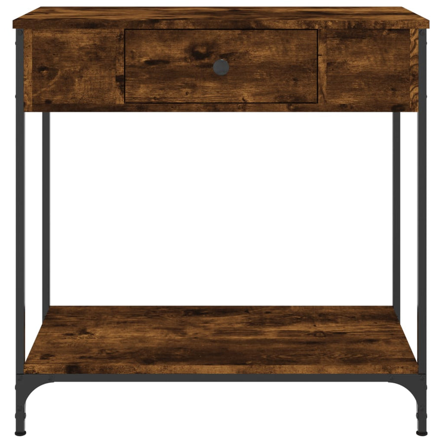 Wandtafel 75X34,5X75 Cm Bewerkt Hout Gerookt Eikenkleurig