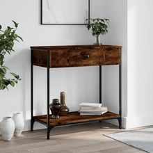 Wandtafel 75X34,5X75 Cm Bewerkt Hout Gerookt Eikenkleurig