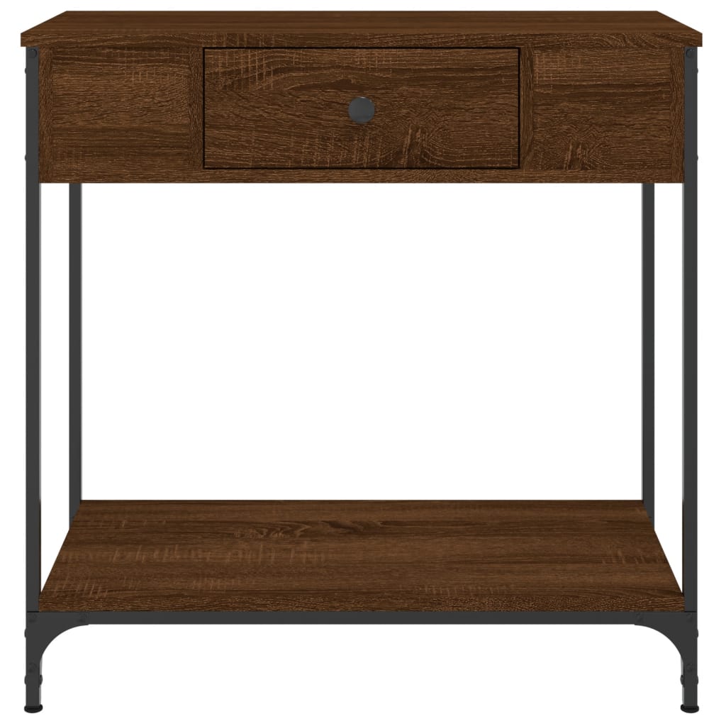 Wandtafel 75X34,5X75 Cm Bewerkt Hout Bruin Eikenkleur