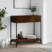 Wandtafel 75x34,5x75 cm bewerkt hout metaal