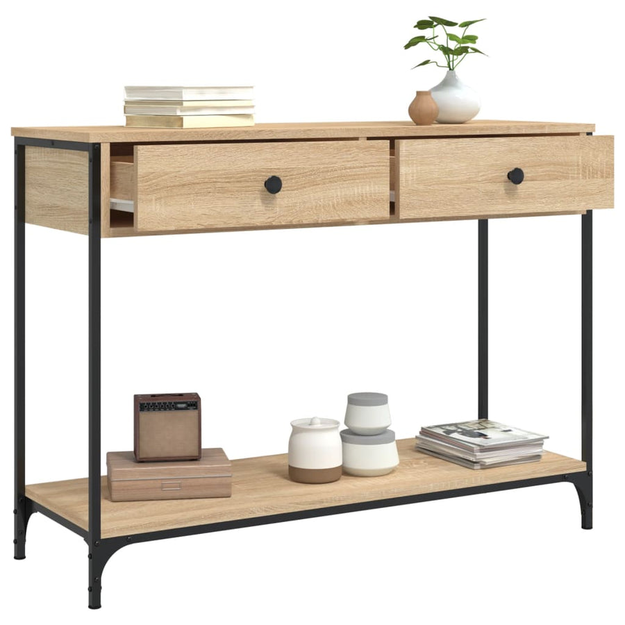Wandtafel 00X34,5X75 Cm Bewerkt Hout Kleurig 1 100 x 34.5 x 75 cm Sonoma eiken