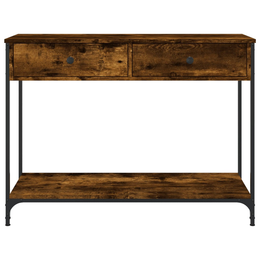 Wandtafel 100X34,5X75 Cm Bewerkt Hout Gerookt Eikenkleurig