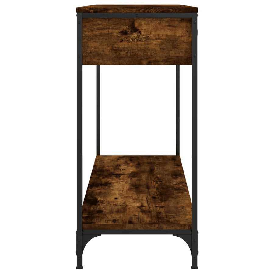 Wandtafel 100X34,5X75 Cm Bewerkt Hout Gerookt Eikenkleurig