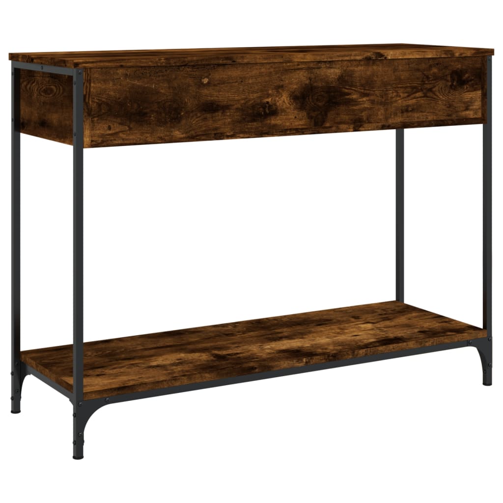 Wandtafel 100X34,5X75 Cm Bewerkt Hout Gerookt Eikenkleurig