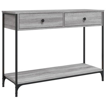 Wandtafel 100X34,5X75 Cm Bewerkt Hout Grijs Sonoma Eikenkleurig