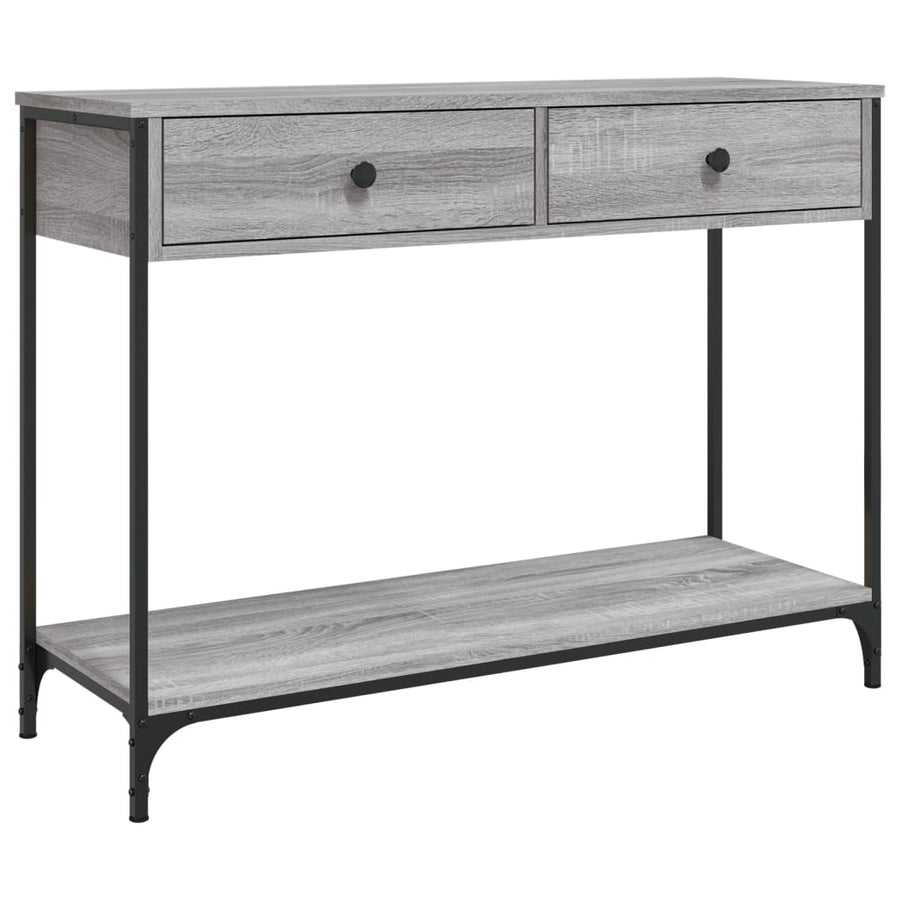 Wandtafel 100X34,5X75 Cm Bewerkt Hout Grijs Sonoma Eikenkleurig