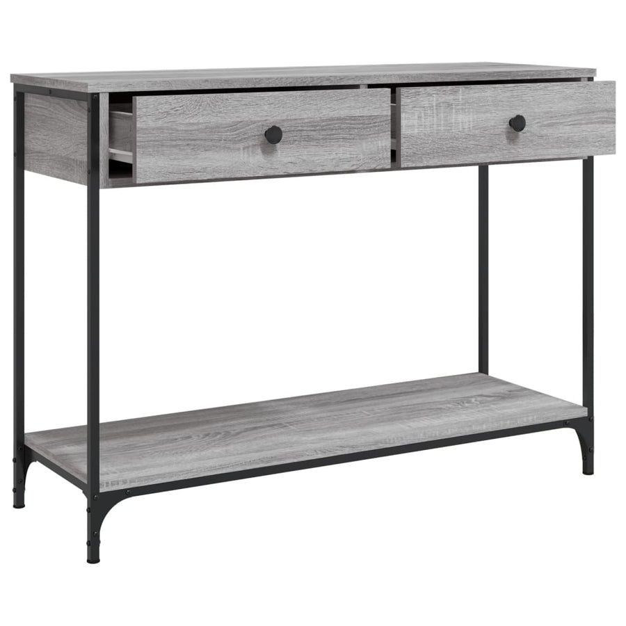Wandtafel 100X34,5X75 Cm Bewerkt Hout Grijs Sonoma Eikenkleurig