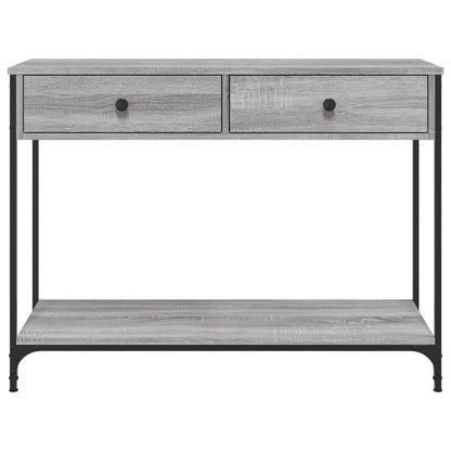 Wandtafel 100X34,5X75 Cm Bewerkt Hout Grijs Sonoma Eikenkleurig