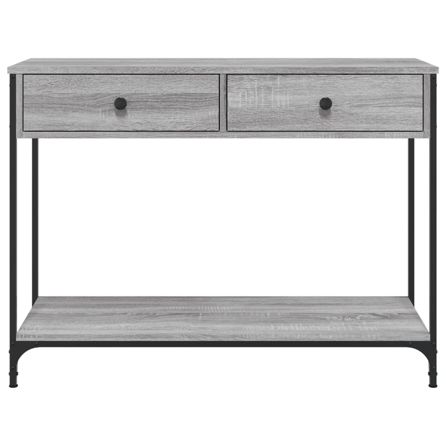 Wandtafel 100X34,5X75 Cm Bewerkt Hout Grijs Sonoma Eikenkleurig