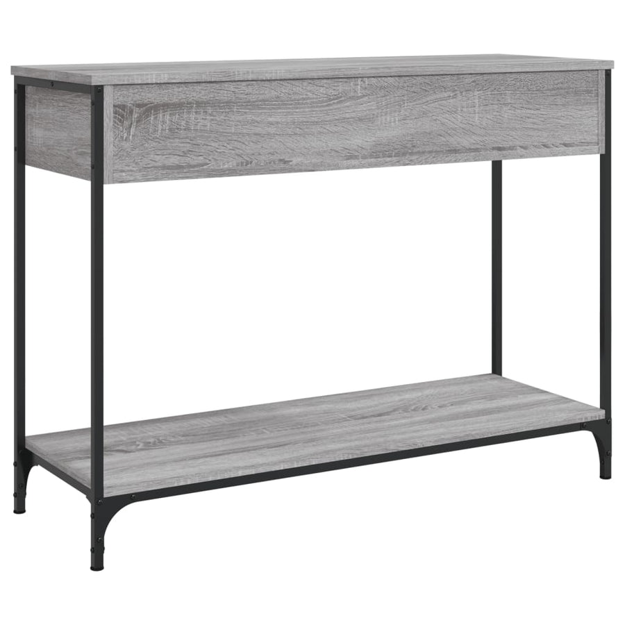 Wandtafel 100X34,5X75 Cm Bewerkt Hout Grijs Sonoma Eikenkleurig