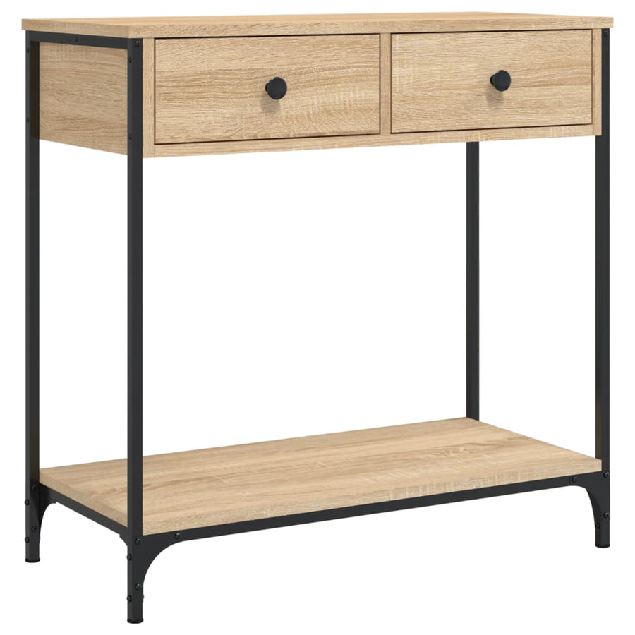 Wandtafel 75X34,5X75 Cm Bewerkt Hout Sonoma Eikenkleurig 1 75 x 34.5 x 75 cm