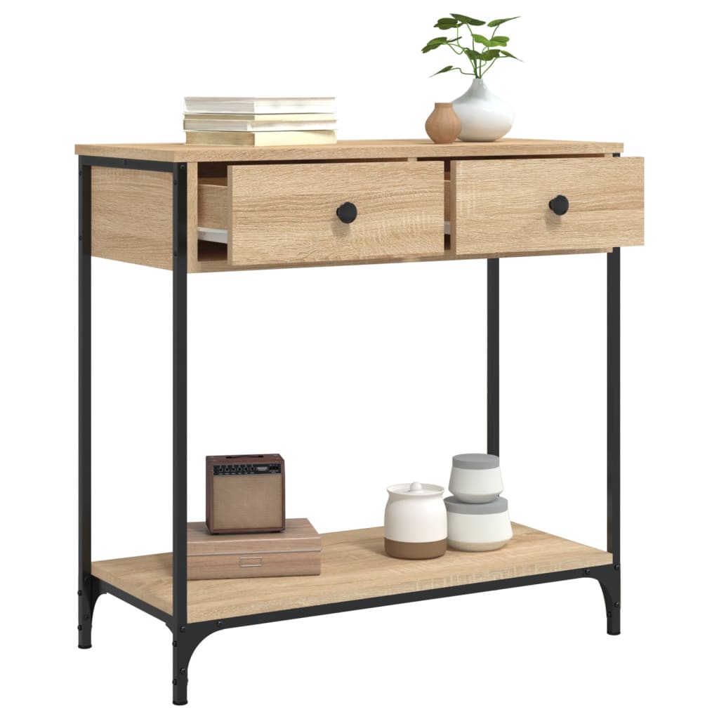 Wandtafel 75X34,5X75 Cm Bewerkt Hout Sonoma Eikenkleurig 1 75 x 34.5 x 75 cm