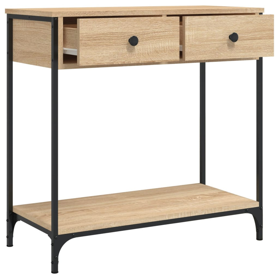 Wandtafel 75X34,5X75 Cm Bewerkt Hout Sonoma Eikenkleurig 1 75 x 34.5 x 75 cm