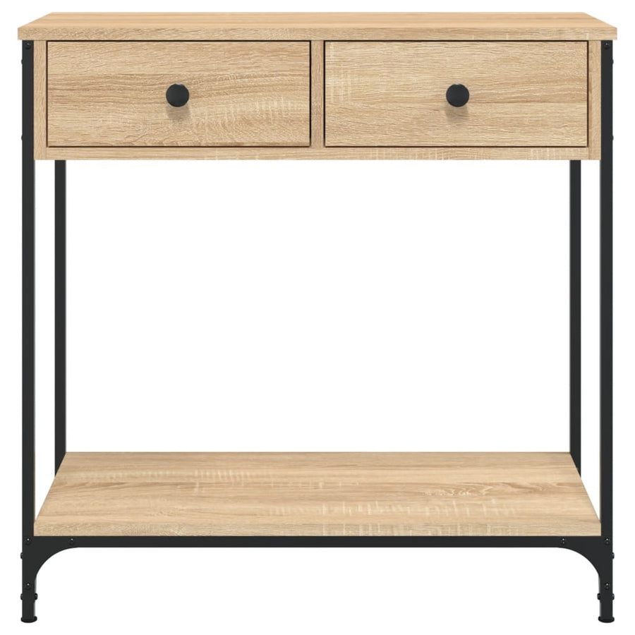 Wandtafel 75X34,5X75 Cm Bewerkt Hout Sonoma Eikenkleurig 1 75 x 34.5 x 75 cm