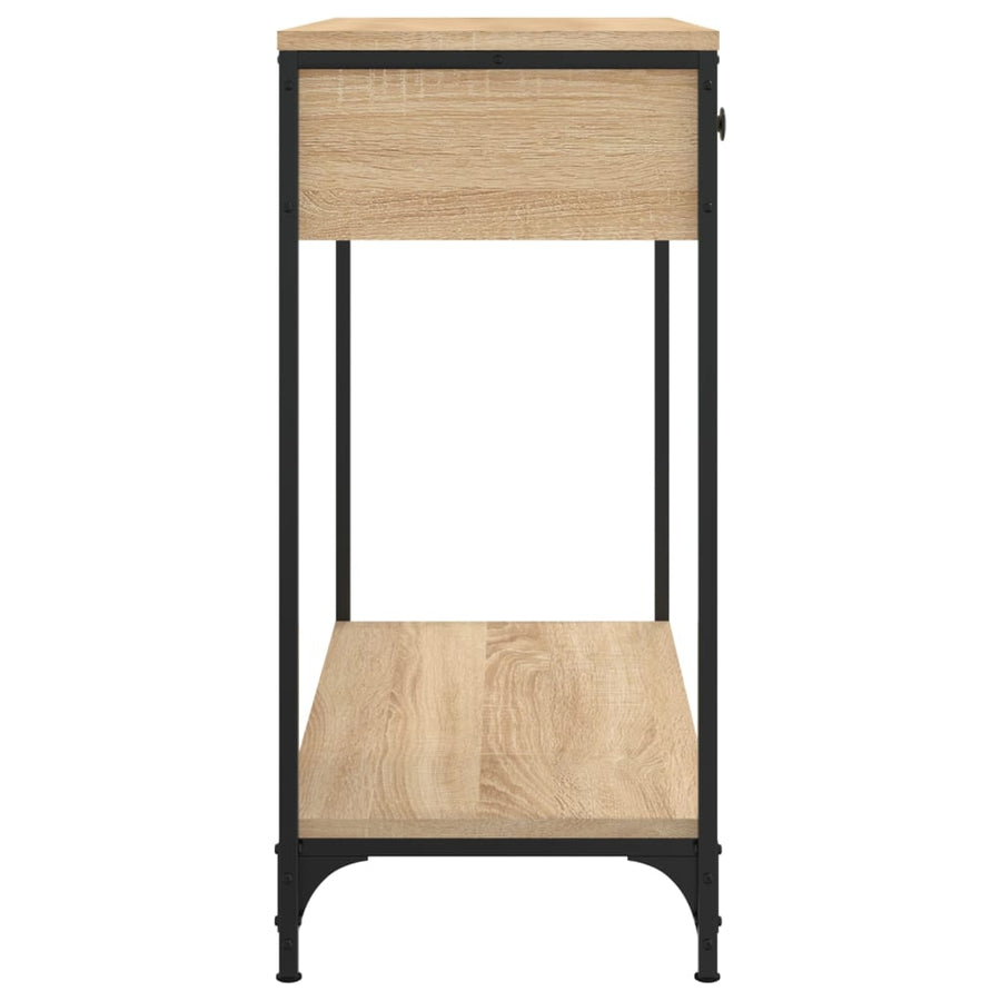 Wandtafel 75X34,5X75 Cm Bewerkt Hout Sonoma Eikenkleurig 1 75 x 34.5 x 75 cm