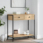 Wandtafel 75x34,5x75 cm bewerkt hout sonoma eiken