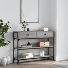Wandtafel 100x25x75 cm grijs sonoma eikenkleurig