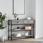 Wandtafel 100x25x75 cm grijs sonoma eikenkleurig