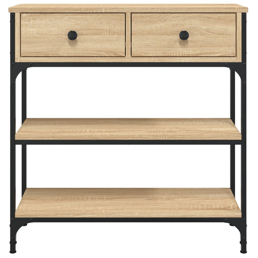 Wandtafel 72,5X25X75 Cm Bewerkt Hout Sonoma Eikenkleurig 1 72.5 x 25 x 75 cm