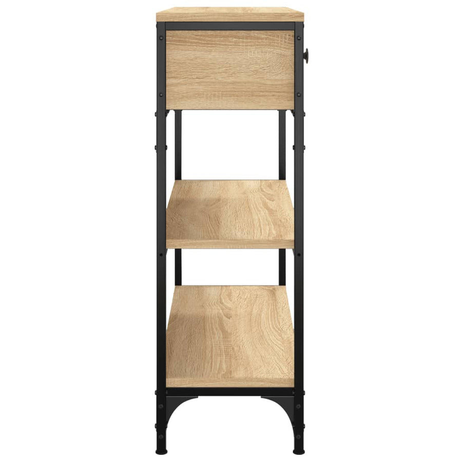 Wandtafel 72,5X25X75 Cm Bewerkt Hout Sonoma Eikenkleurig 1 72.5 x 25 x 75 cm