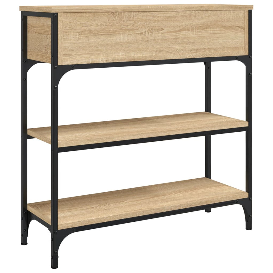Wandtafel 72,5X25X75 Cm Bewerkt Hout Sonoma Eikenkleurig 1 72.5 x 25 x 75 cm