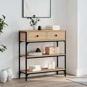 Wandtafel 72,5x25x75 cm bewerkt hout sonoma eiken