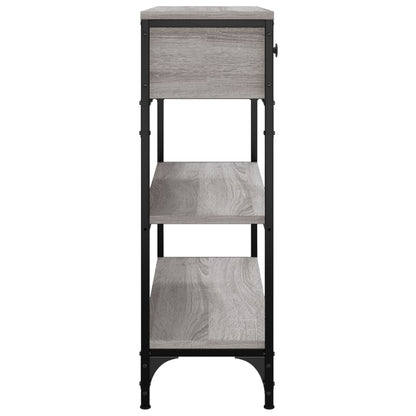 Wandtafel 72,5X25X75 Cm Bewerkt Hout Grijs Sonoma Eikenkleurig